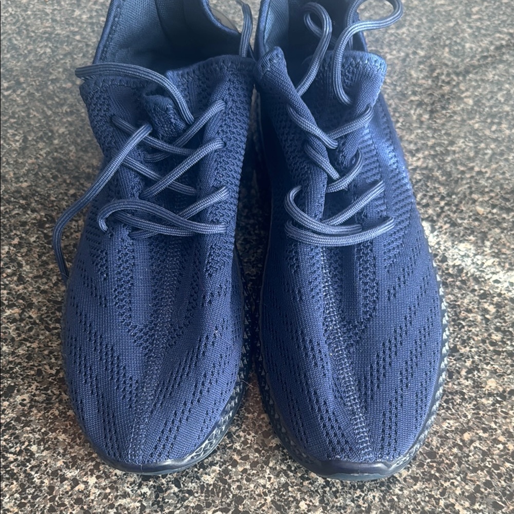 PONY Stylish Navy Blue Knit Sneakers